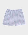 BASERANGE elastic waist striped shorts BAS-SHOLE-PO-SU25-TW MATRIX STRIPE
